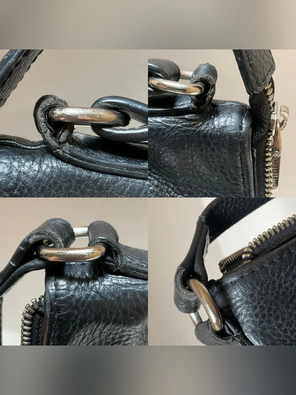 BUGATTI Black Leather Mens Shoulder Bag Unisex Crossbody Designer Messenger TOTE